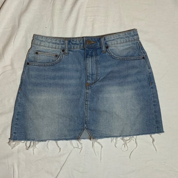 BDG Notched Denim Mini Skirt - Picture 2 of 4